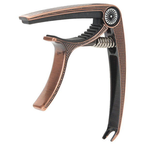 6-strenget akustisk Capo Højstyrke Metal Universal Electric Guitar Capo for Performance rødt kobber