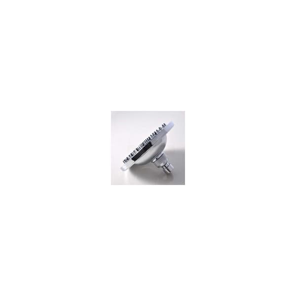 15 cm rundt solbruserhoved – borefri installation – holdbart WPC-materiale – kompatibel med standard haveslange