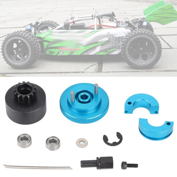 1 set 13T svänghjulshastighetskopplingsvariatorsats Set Passar för 1/10 RC Nitro-motor (blå)