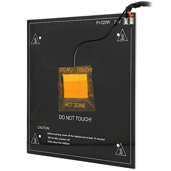 Skriveroppvarmingsseng for Creality 3D Ender-3 Industrielt tilbehør med oppvarmet puteplate