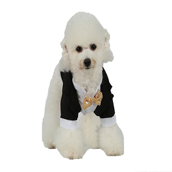 Elegant Hundetøj til Bryllup med Sløjfe til Små, Mellemstore og Store Hunde og Katte Festkostume Halloween Fødselsdag