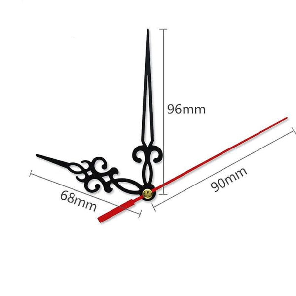 Clockwork Hands Set - Barnklocktillverkningsnålar och tillbehör för gör-det-själv metallpekklockor (modell A)