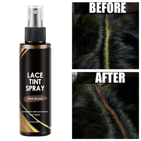 Lace Tint Spray Långvarig Spray Lace Tint för peruker Spray