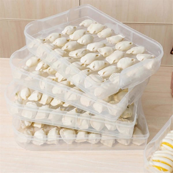 Køleskab Crisper Dumpling Fryser Dumpling Beholdere grøn