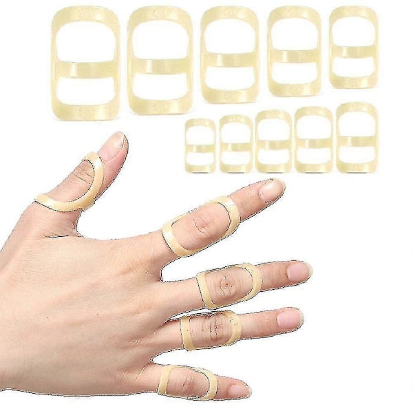 Fingerledsskena - 2 st Fixeringshylsa för Fingerfixering och Skydd Storlek 9