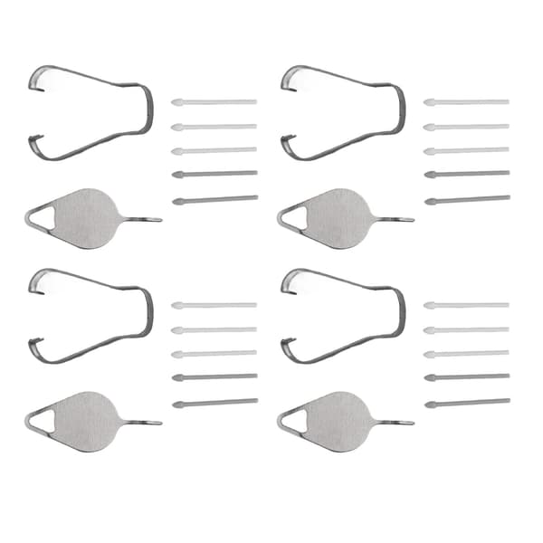 20 stk. Tab S6 Stylus Pen Spidser Nem Installation 4 Pincetter 4 Udstøderstifter Holdbar ABS SM P610 Erstatningsspidser til Tab S6