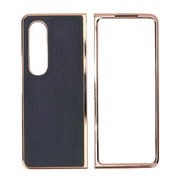 Phone case Nano elektropläterad kohud Cross Grain cover till Samsung Galaxy Z Fold 4 Blue