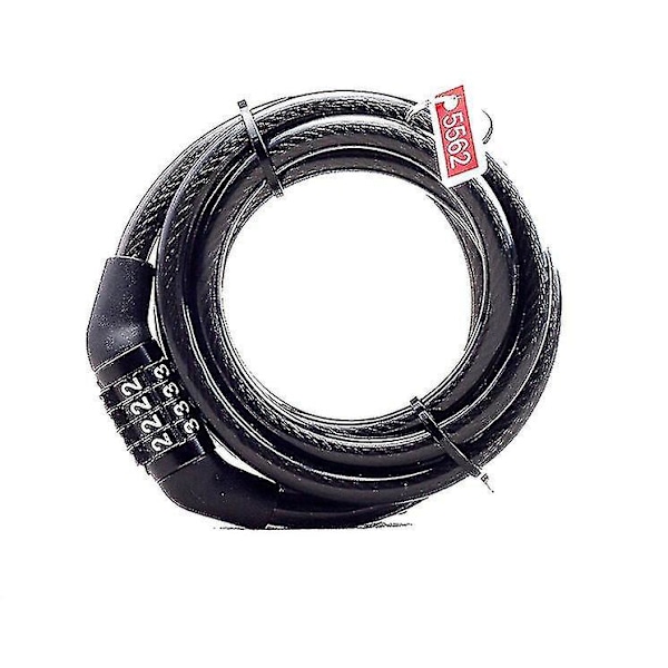Sport Cykellås Kabel, Cykel Master Kabellås Med 4-positions Kombination Fire-positions Wire Kombination Lås Mountain