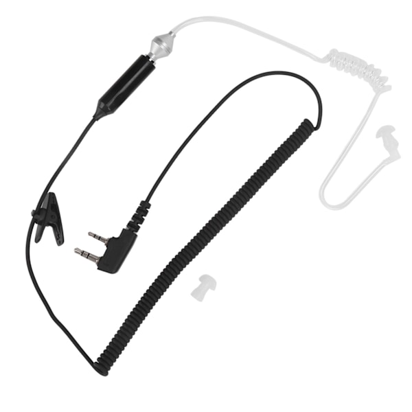 Walkie Talkie Earpiece 2pin K Headset til KENWOOD TH-F6 / F6A/ D7/ D7A/ D7AG/ D7E/ F7/ F7E/ G71/ G71A