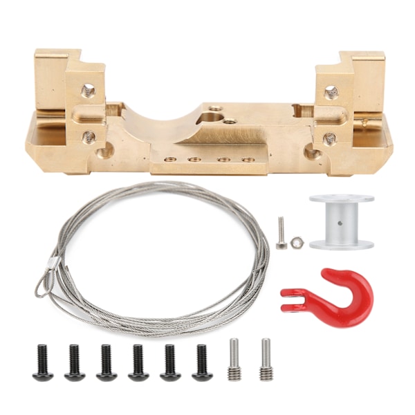 RC-bil Messing Front Servo Stand Mount Vinsch Hjul Tilbehør Passer til TRX4 1/10 RC Crawler
