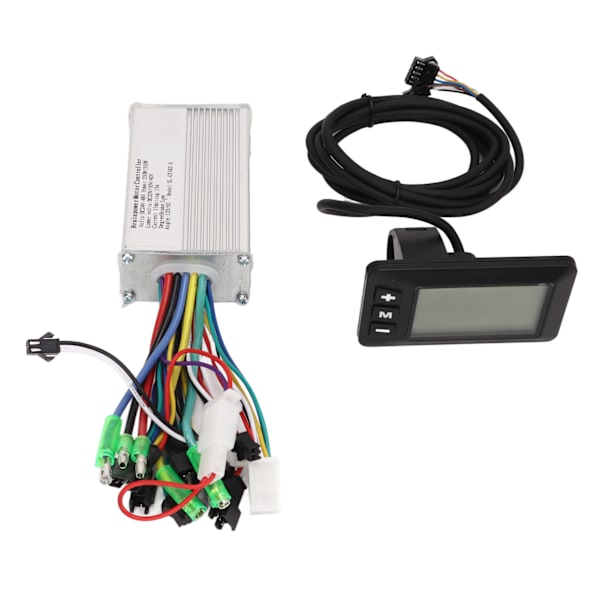 Elektrisk cykelcontroller sæt elektrisk cykelmotor børsteløs controller LCD display panel kit 24‑48V 250W 350W