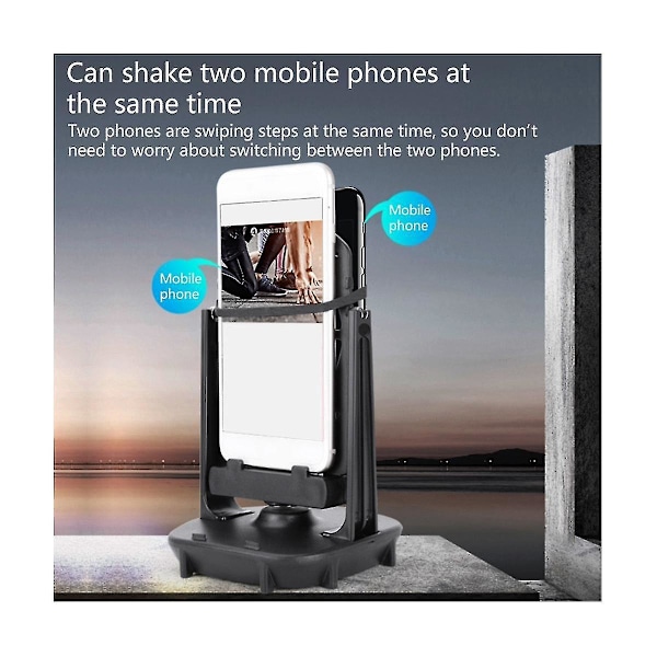 Mobiltelefon Skak Hållare Swing Enhet Automatisk Skak Stegräknare för Stegräknare Öka N-B7