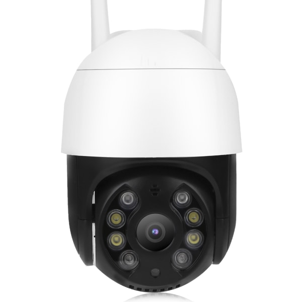 1080P Wifi PTZ-kamera 8 lampor IP66 Vattentät Human Detect Full Color Night Vision för hemsäkerhet 100‑240VEU