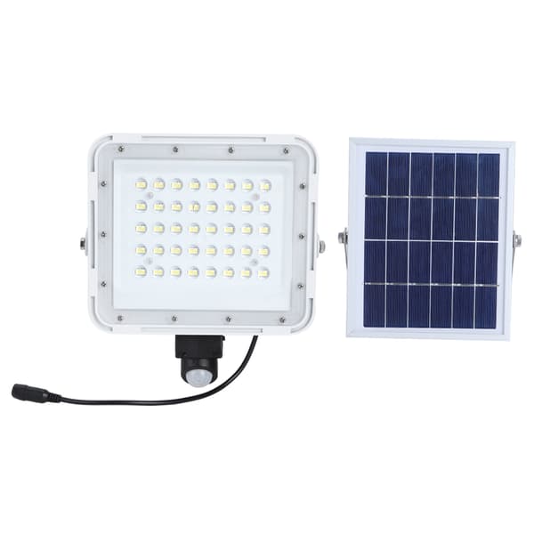 LED Solar Flomlys Vanntett Vegglampe Gatelys for Utendørs Hage Plen