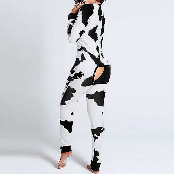 Öppen rumpa sexig damjumpsuit pyjamas nattkläder 3XL kon