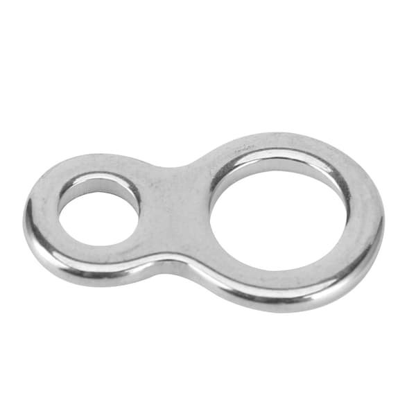 20 STK/pose rotationsforbinder Dobbelt huller Jernplade Bådfiskeri Fuld kerne ring grej L