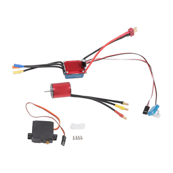 S2430 5800KV Børsteløs Motor 25A Børsteløs ESC 2.2KG Metall Servosett for 1/16 1/18 RC Bil