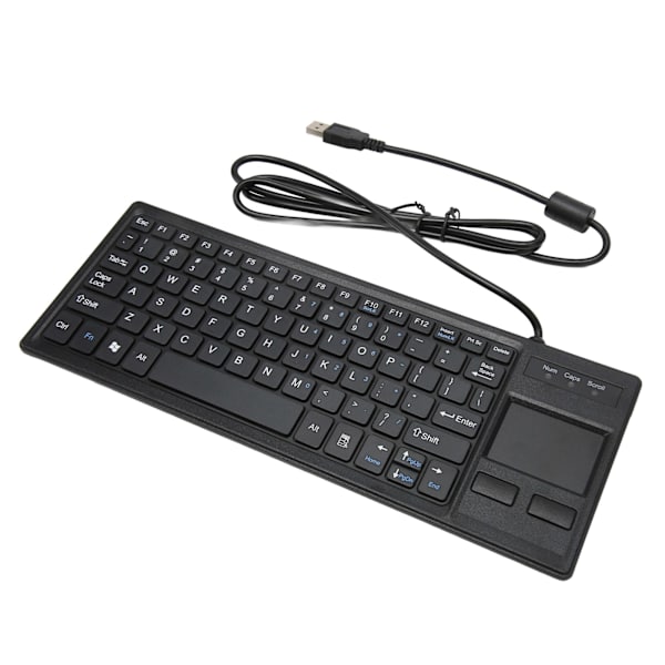K 800 tastatur med touchpad kablet ultra tynd mini kompakt touch tastatur med HUB-funktion