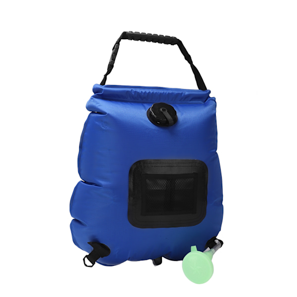 Bærbar utendørs solcelledusjpose 20L sammenleggbar solvarme campingdusjpose for fotturer backpacking