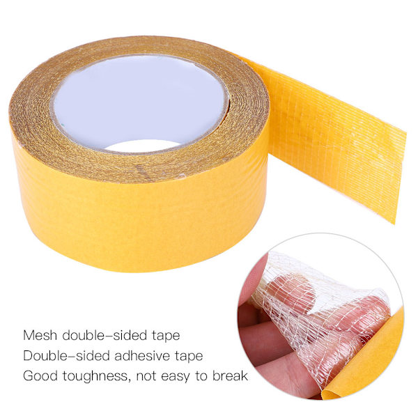 Stærk vandtæt glasfiber krydsnettape - 50mm x 20m