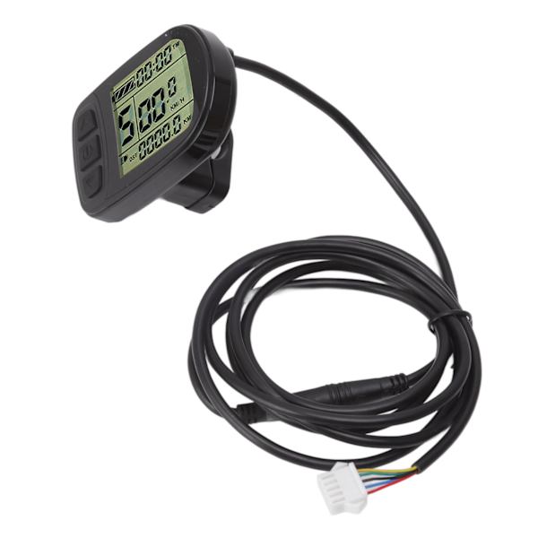 24V 36V 48V sähköpyörä skootteri vedenpitävä LCD-näyttömittaripaneeli kaapelilla pyörän muuntomittari KT:lle