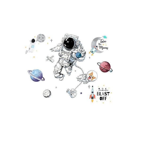 Seinätarrat Safari-eläimet (astronautti)