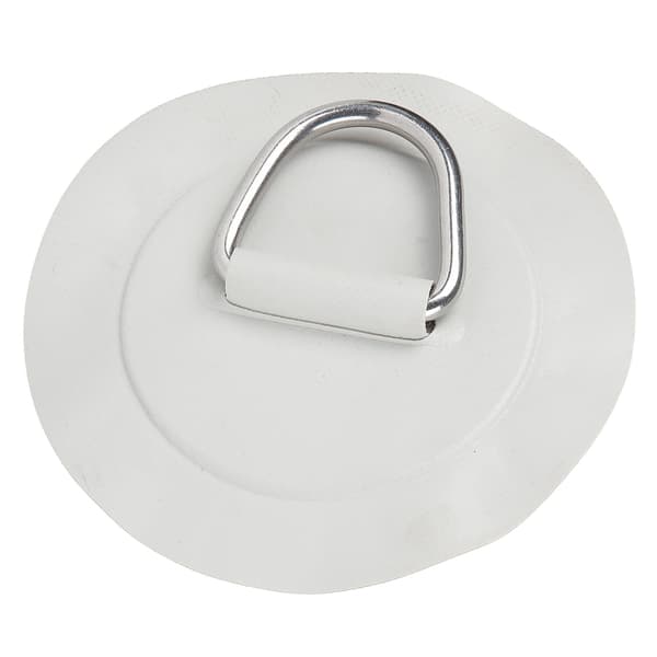 6in D-ring Pad Patch PVC Rustfritt Stål for Oppblåsbar Båt Flåte Kajakk Kano Surfebrett