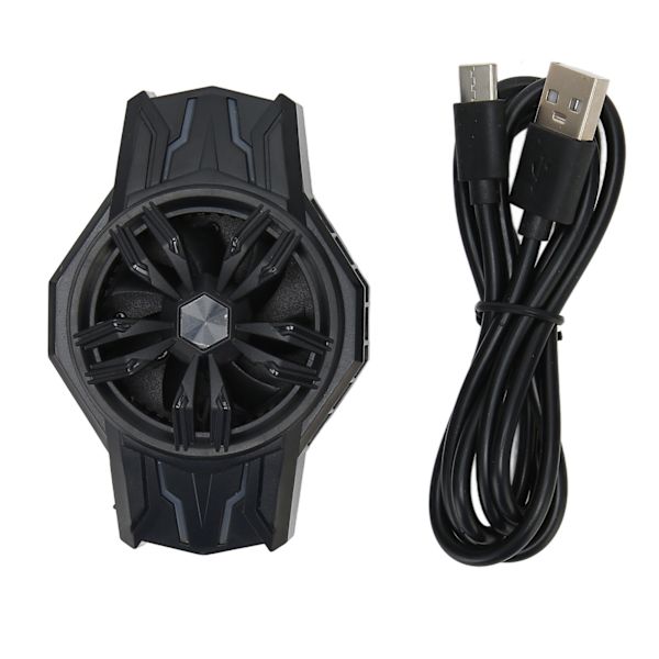 S1 Semiconductor Phone Cooler Cooling Fan RGB Streamer Mobile Phone Radiator for Playing Games Watching Videos Black