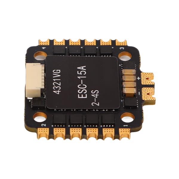HAKRC RC Drone ESC 15A Sort Svart Hurtig Respons 4 i 1 Drone ESC til FPV Drone Quadcopter