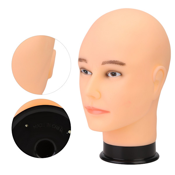 Professionell manlig skyltdocka Head Hat Display Peruk Training Practice Model Head