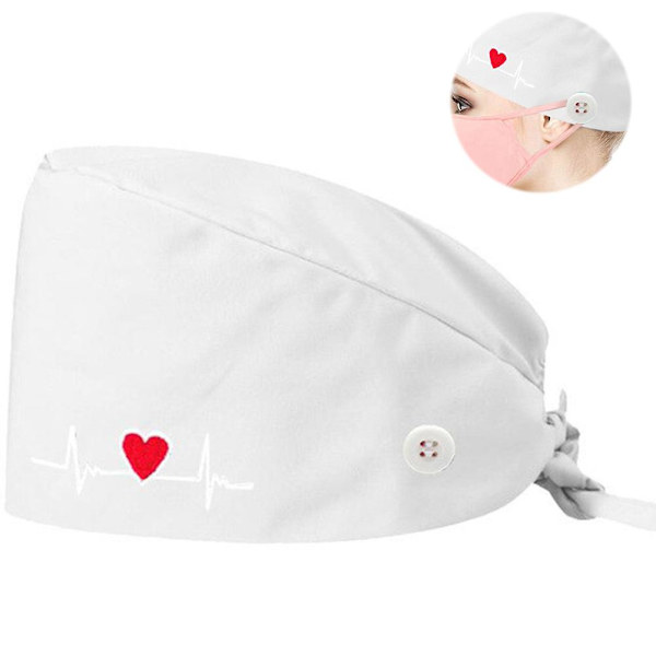 Unisex justerbar cap Unisex operationsrumsmössa Bomull Tvättbar Scrub