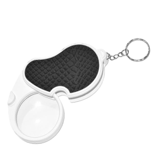 1 x 5-rums LED Lup - Håndholdt Lup - Bærbar Lup - HD Lup med 45mm Diameter Flip Linse_SZXM
