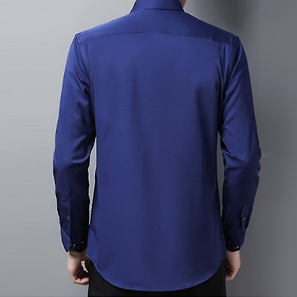 Miesten Slim Fit -nappipaita tummansininen
