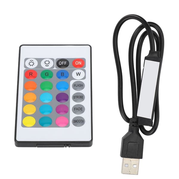 USB Bluetooth RGB Lysstrip Controller med Fjernbetjening til 4 Pin 5V LED Strip Lys