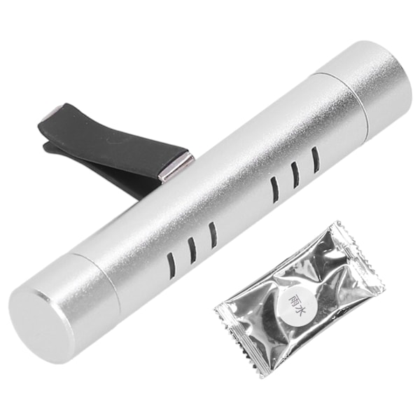 Bilsventilationsuttag Luftfräschare Luftkonditionering Aromaterapi Doft Giftfri Kemikaliefri Aluminiumlegering(Silver )