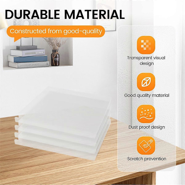 Klar CD Display Box Förvaring Skyddsfodral 138x126x16mm