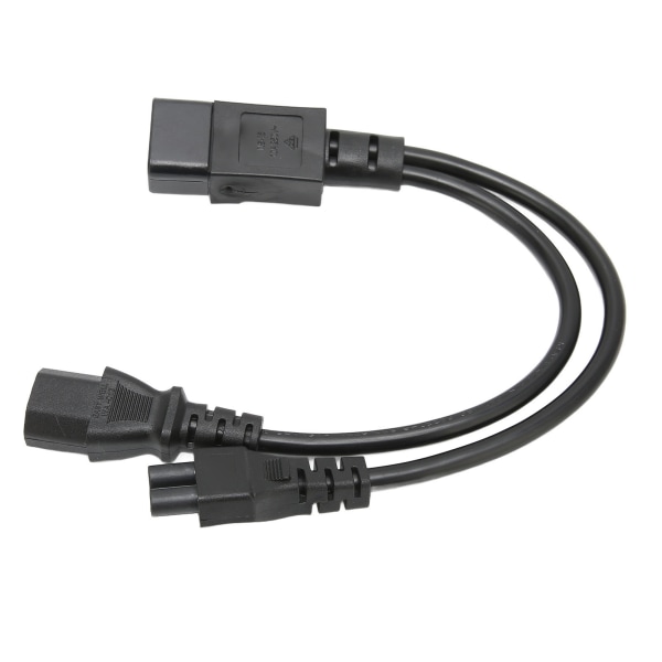 Splitter Strømpluggledning IEC 320 C14 Hann til C13 og C5 Hunn Splitteradapterkabel 10A 250V