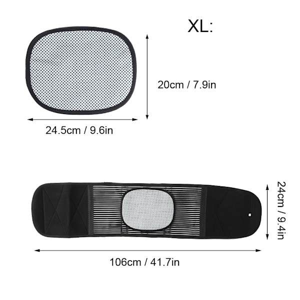 Oppvarming varm kompress varm midje belte smertelindring helseomsorg midjestøttebelte XL
