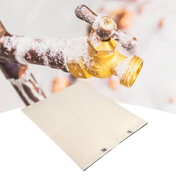 Utomhus vinterrörsskydd Frostskydd Vattenkranöverdrag Vattentät rörisolerad påse (beige)