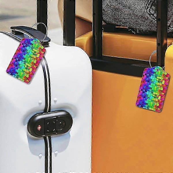 2 Pakke PU Lær Bagasjelapper for Reise_SZXM