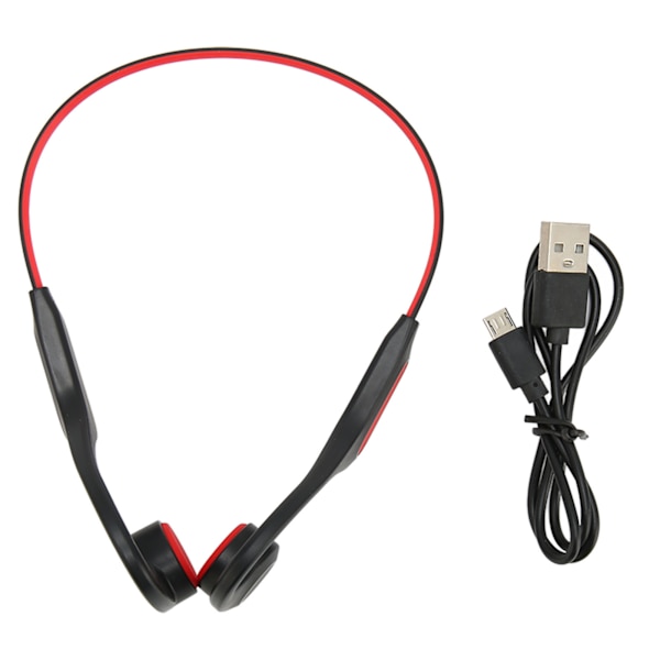 Bone Conduction Bluetooth Headset Melunvaimennus Ladattava IP56 Vedenpitävä Stereo Langaton Urheilukuuloke