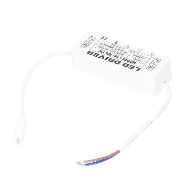 18‑25X1W LED Driver Konstant Strøm 300mA inngang AC85‑265V Utgang 54‑87VDC LED Driver Transformator