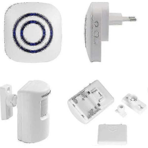 2024, Passage Alarm, Butiksklokke, Trådløst alarmsystem med bevægelsesdetektor Infrarød menneskekropssensor dørklokke velkomst enhed smart home Alarm