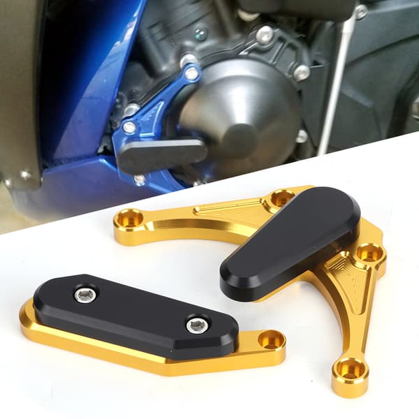 Motor Side Protector Deksel Ramme Slider Crash Guard Passer til Yamaha YZF‑1000 R1 2009‑2014 Gull