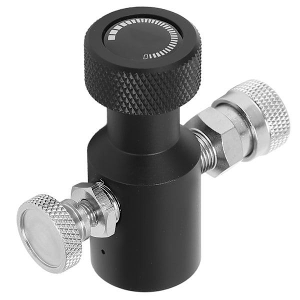 G1/2-14 CO2 täyttöadapterin liitin Musta sooda ASA vapautusventtiili 8mm naaras pikaliittimellä