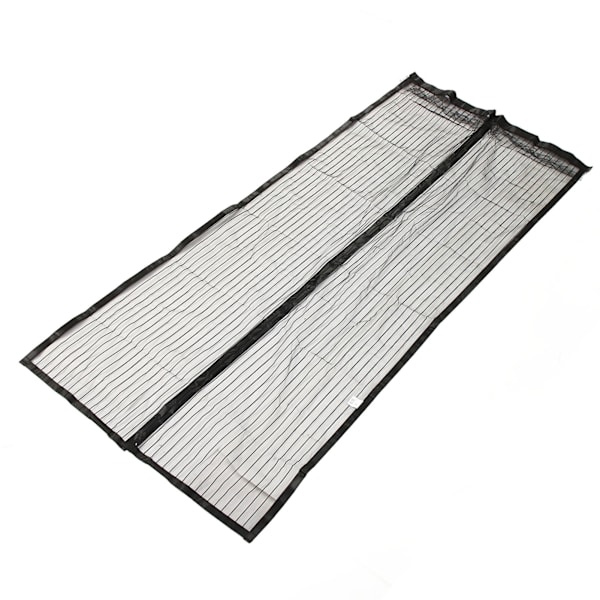 Dörrnät Andningsbart Förhindrar Insekter Fleranvändbart Mjukt Självstängande Skärmdörrskydd Gardin Svart 90x195cm/35.43x76.77in