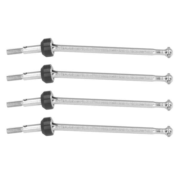 4 stk. RC Front CVD Drivaksel til Wltoys 1/10 RC Bil Glat Kørsel Rustbeskyttelse Stål RC Drivaksel