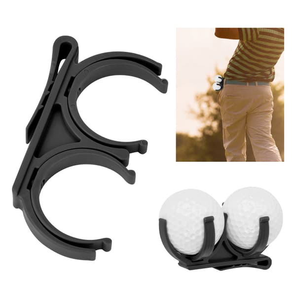 Profesjonell Golfballholder Klips Organizer Golfer Golfverktøy Tilbehør (svart)