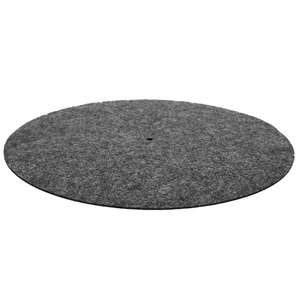 Platespiller tallerkenmatte 12" Antivibrasjons lydfilpute for vinylplatespiller (svart)