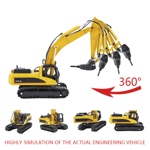 1:50 Legeret gravemaskine Model Engineering Construction High Simulation Car Vehicle